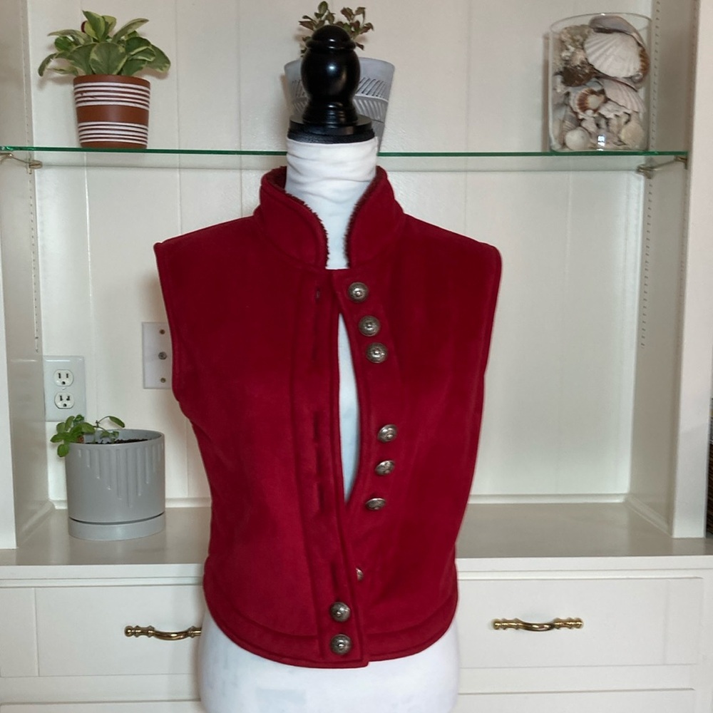 County Clothing Co Vest with Mandarin Collar Size M